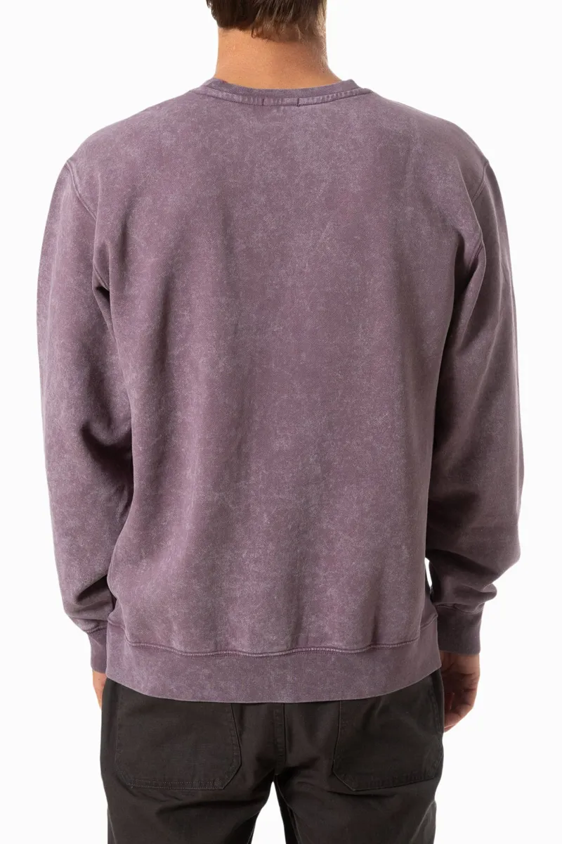 Katin Embroidered Crew Fleece Auralite Sand Wash-2